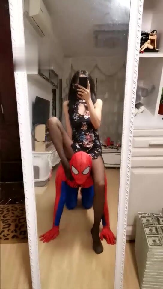 spiderman humiliated by a chinese mistress