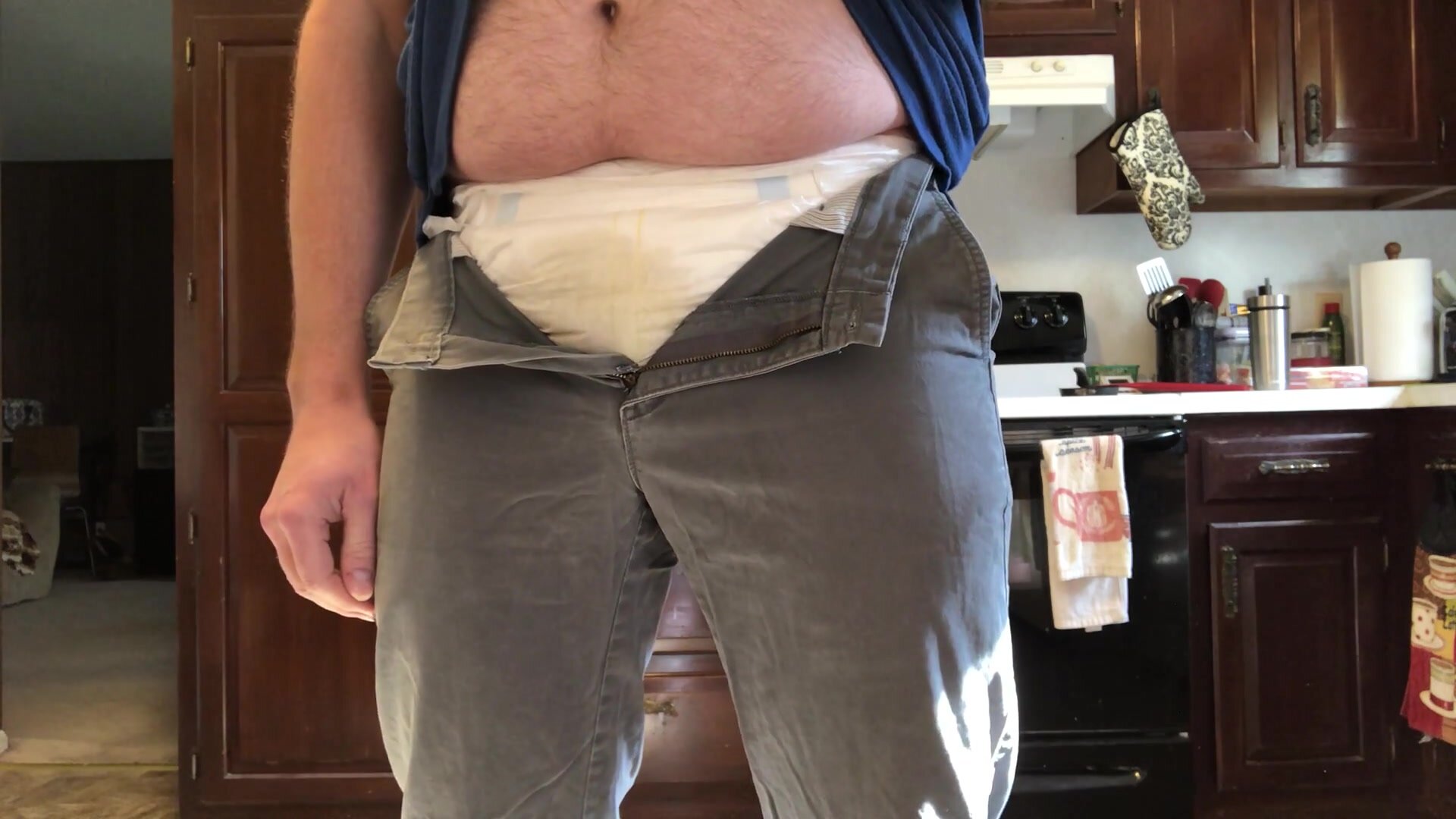 Filling my diaper in my work clothes