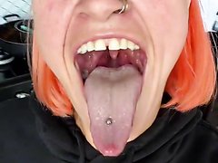 TikTok Girl Long Tongue