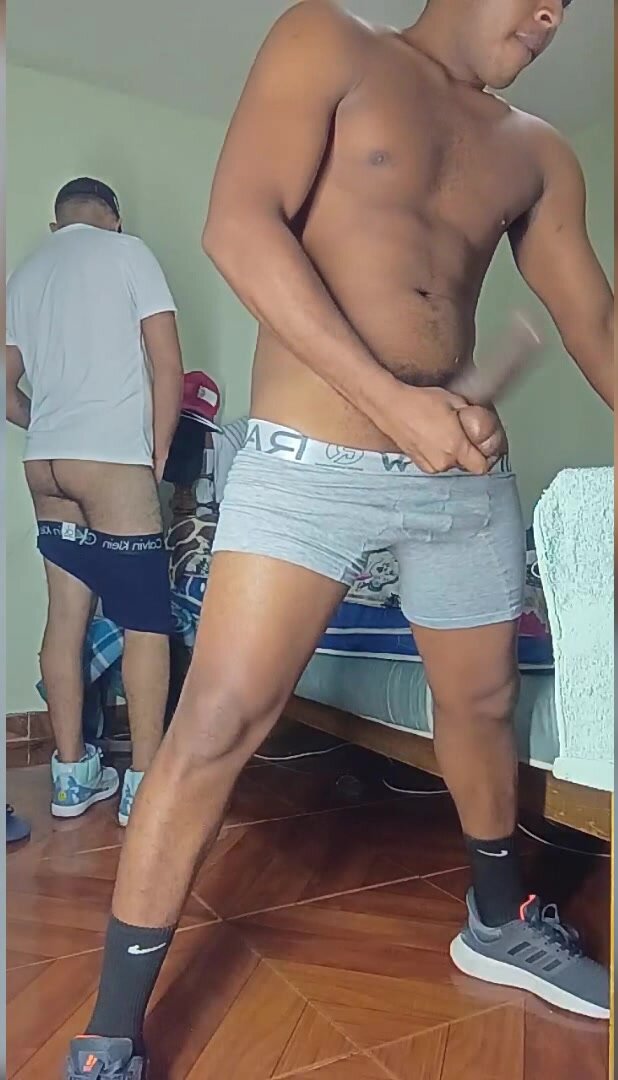 latino boy stroking his huge dick 15