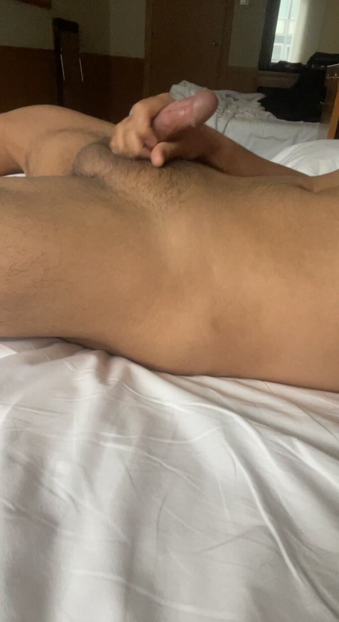 Cumming in a Hotel with the Window Open