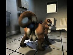 H0r3e Animation - Hyper Cock Otter Riding Dildo