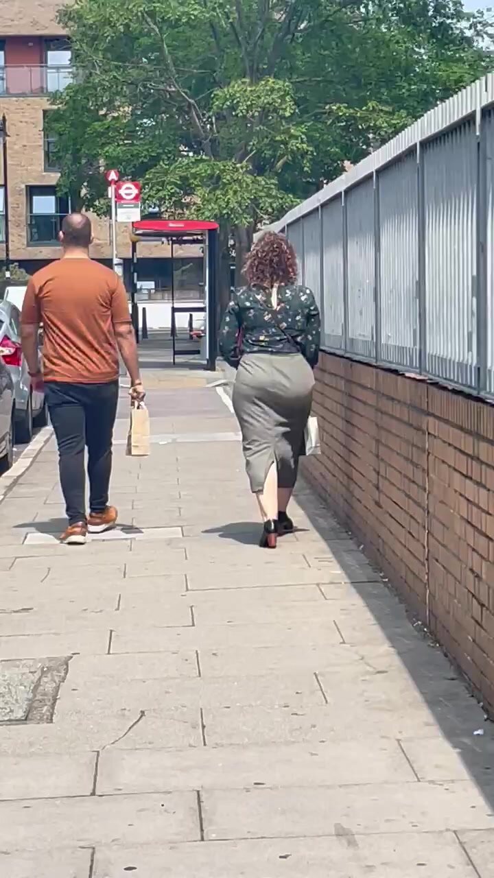 Sexy Turkish milf ass in public