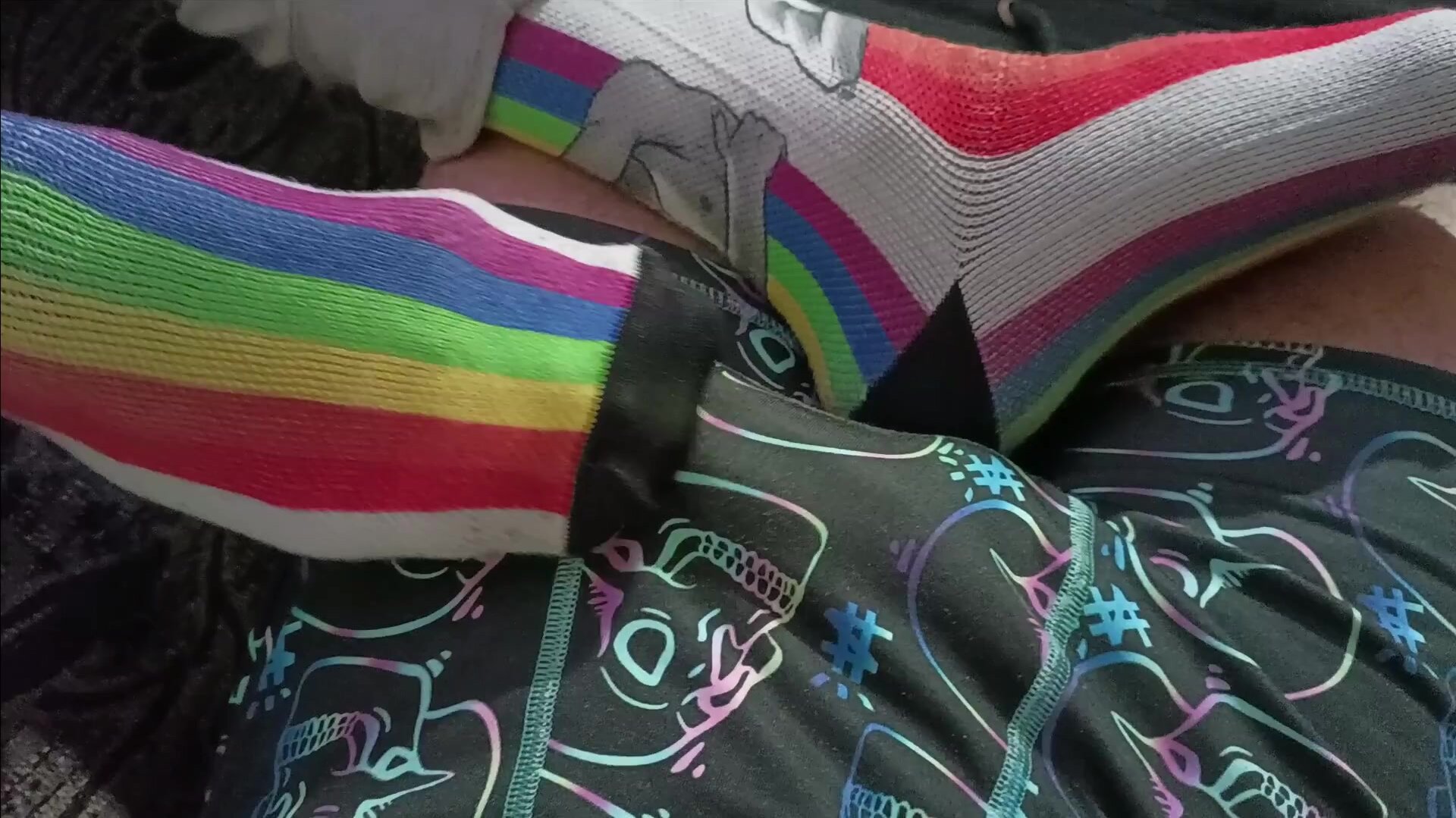 Celebrating Pride Month with a Sockjob with Pride Socks