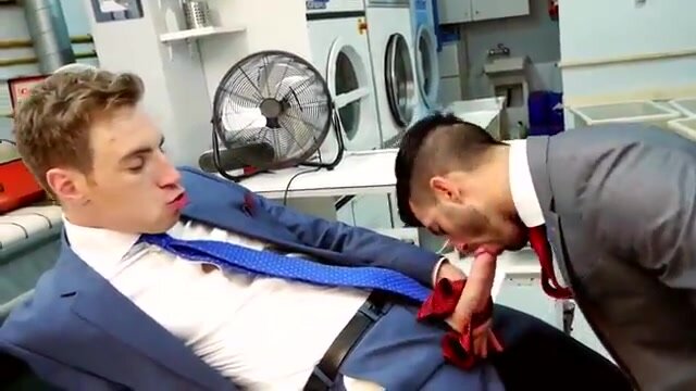 hot suit guy in the laundry fucking