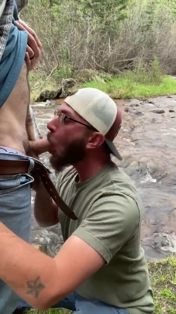 married guy gets his dick sucked in the woods