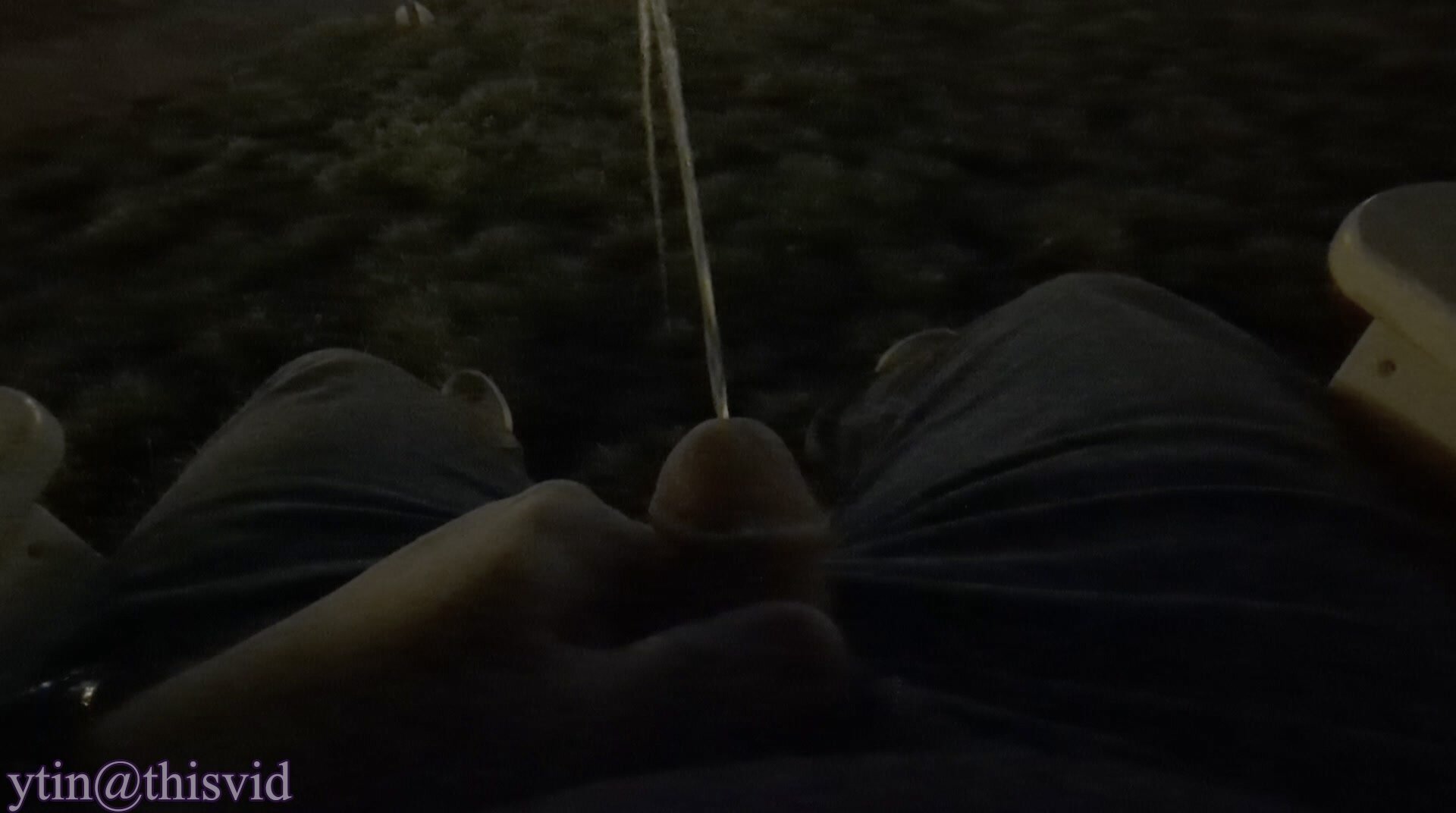 Public Park Piss with People Watching Me