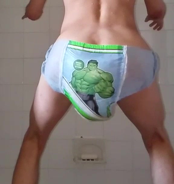 Hulk diaper slow-mo