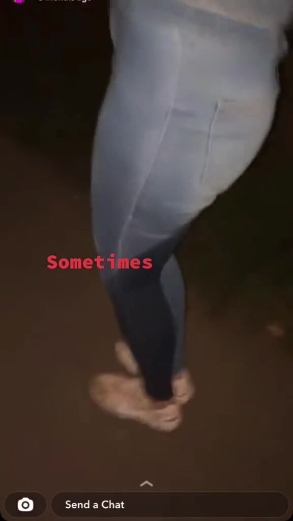 She wet her jeans