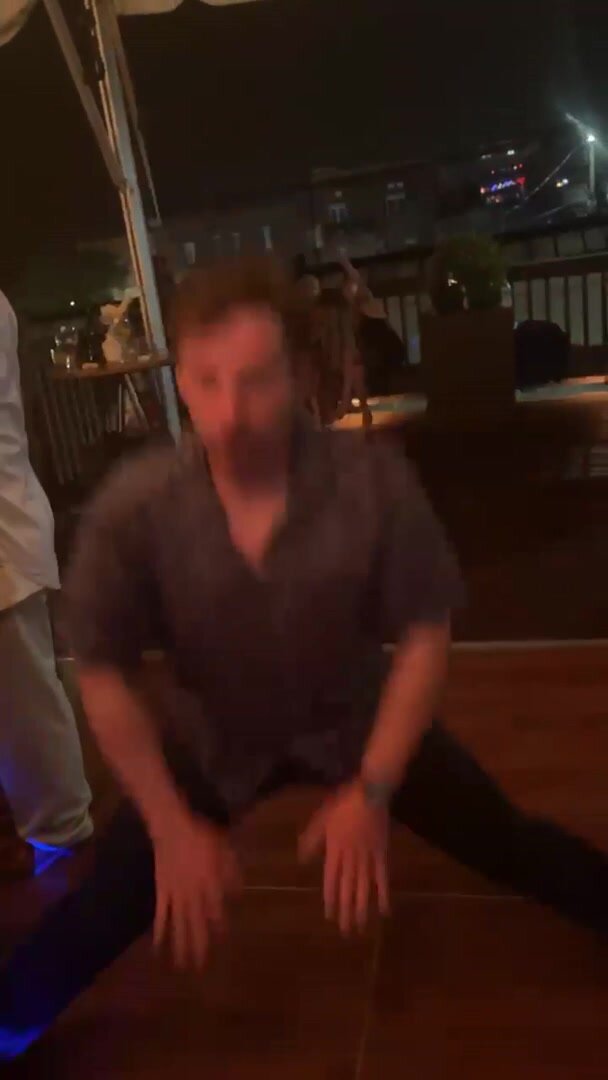 Guy accidentally broken crotch at the party