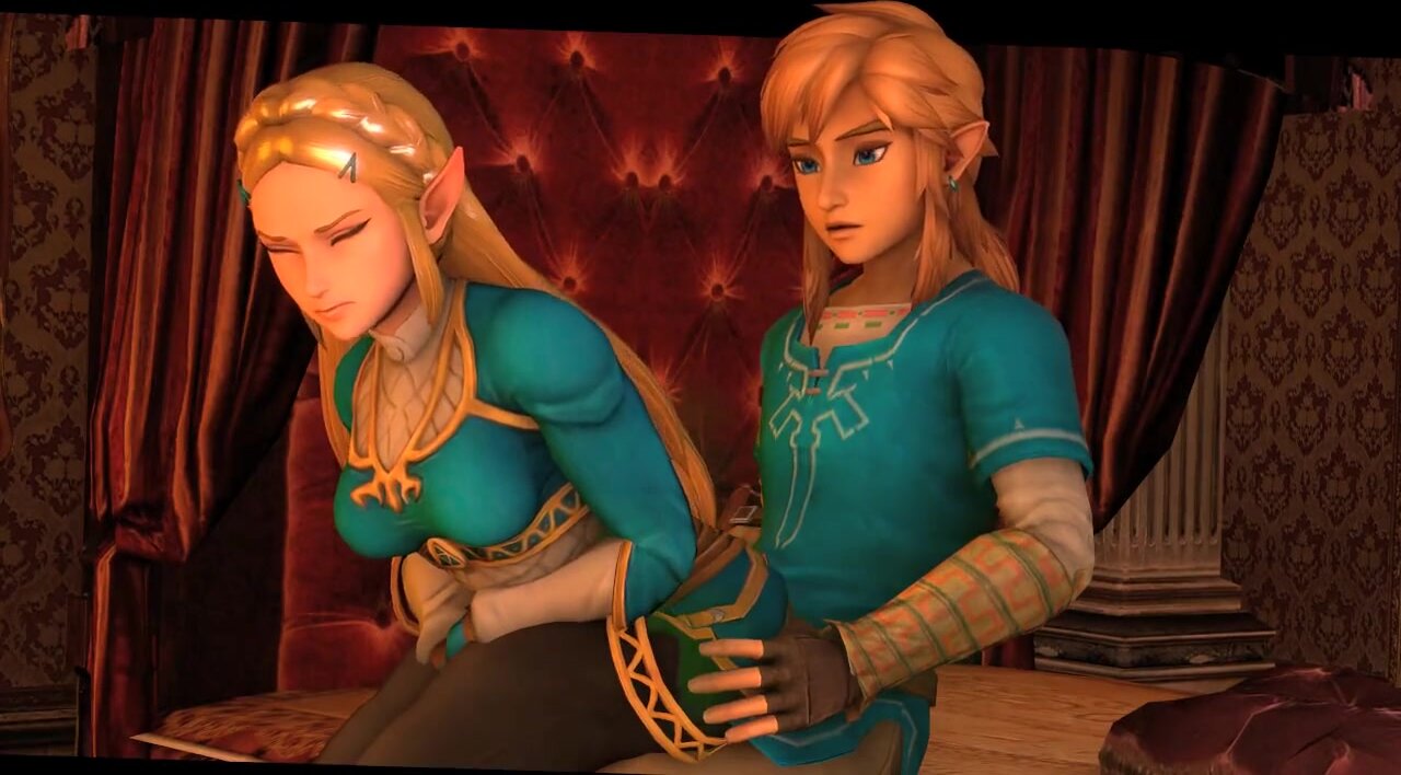 Zelda Farting on Link's Dick