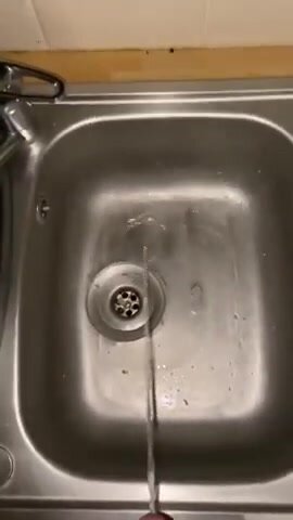 Peeing in kitchen sink - YouTube