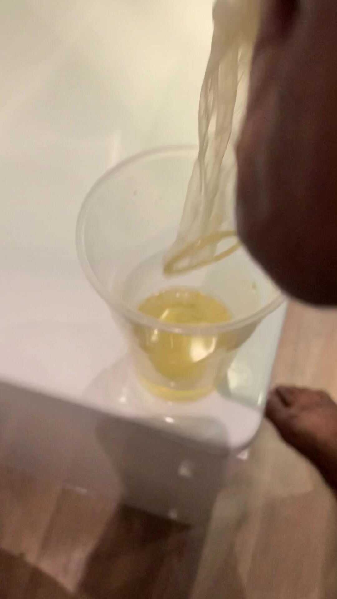 Black Dom alpha pour cum into his piss for me to drink