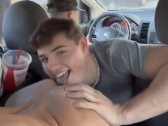 dumb str8 dude licking his str8 bro’s stank asshole