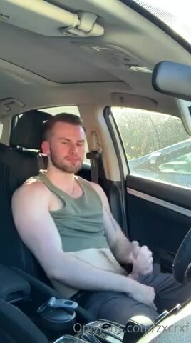 Young guy car cruising gets a nice  cock to suck