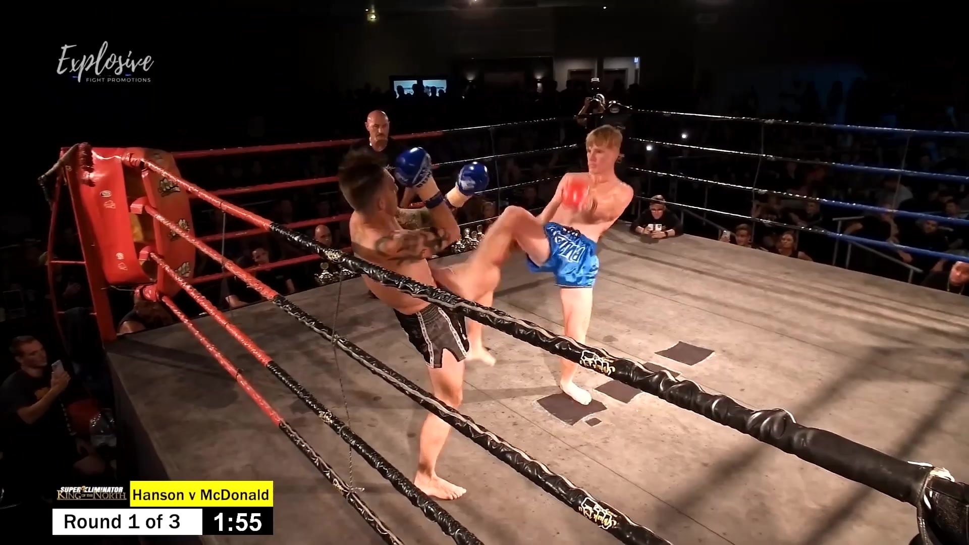 Blond Muay Thai Fighter Kicks Face