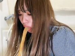 cute japanese girl vomiting