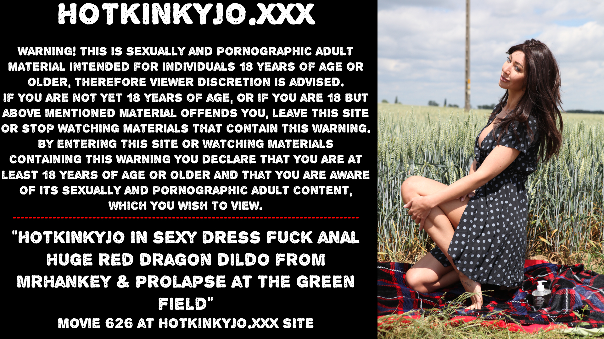 HKJ dildo from mrhankey & prolapse at the green field