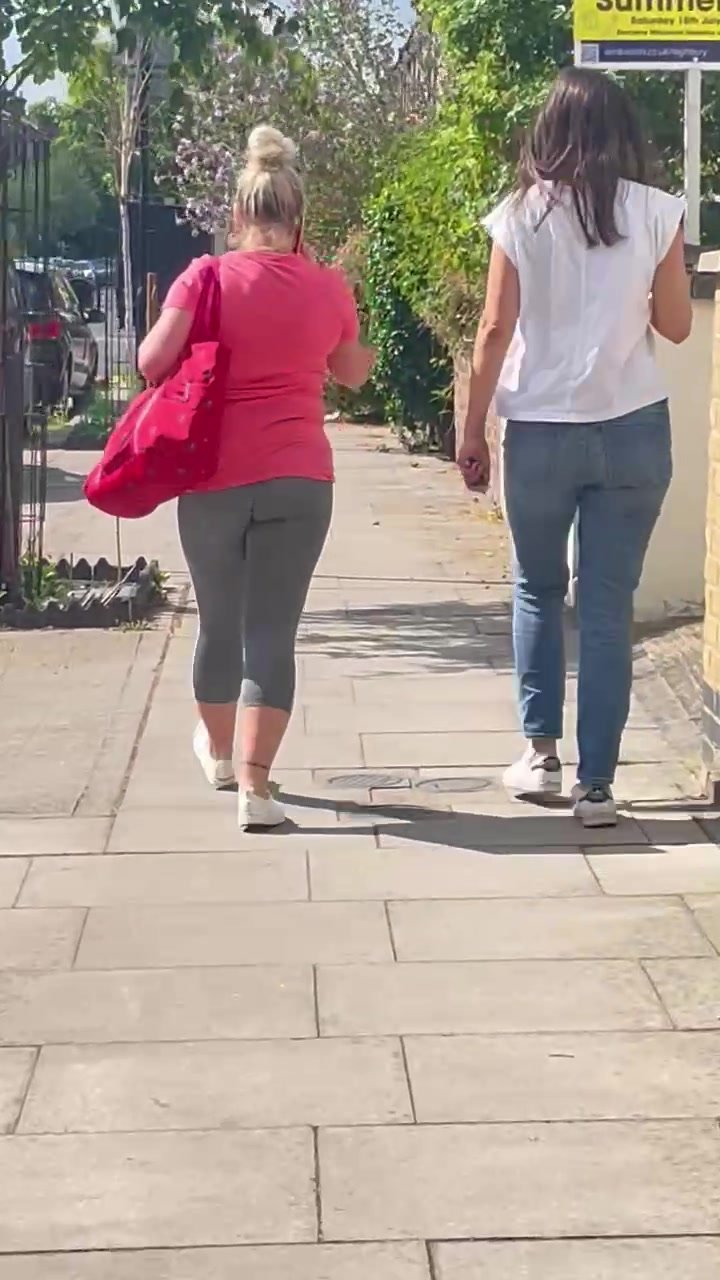 Brunette teen pawg and mature blonde walking