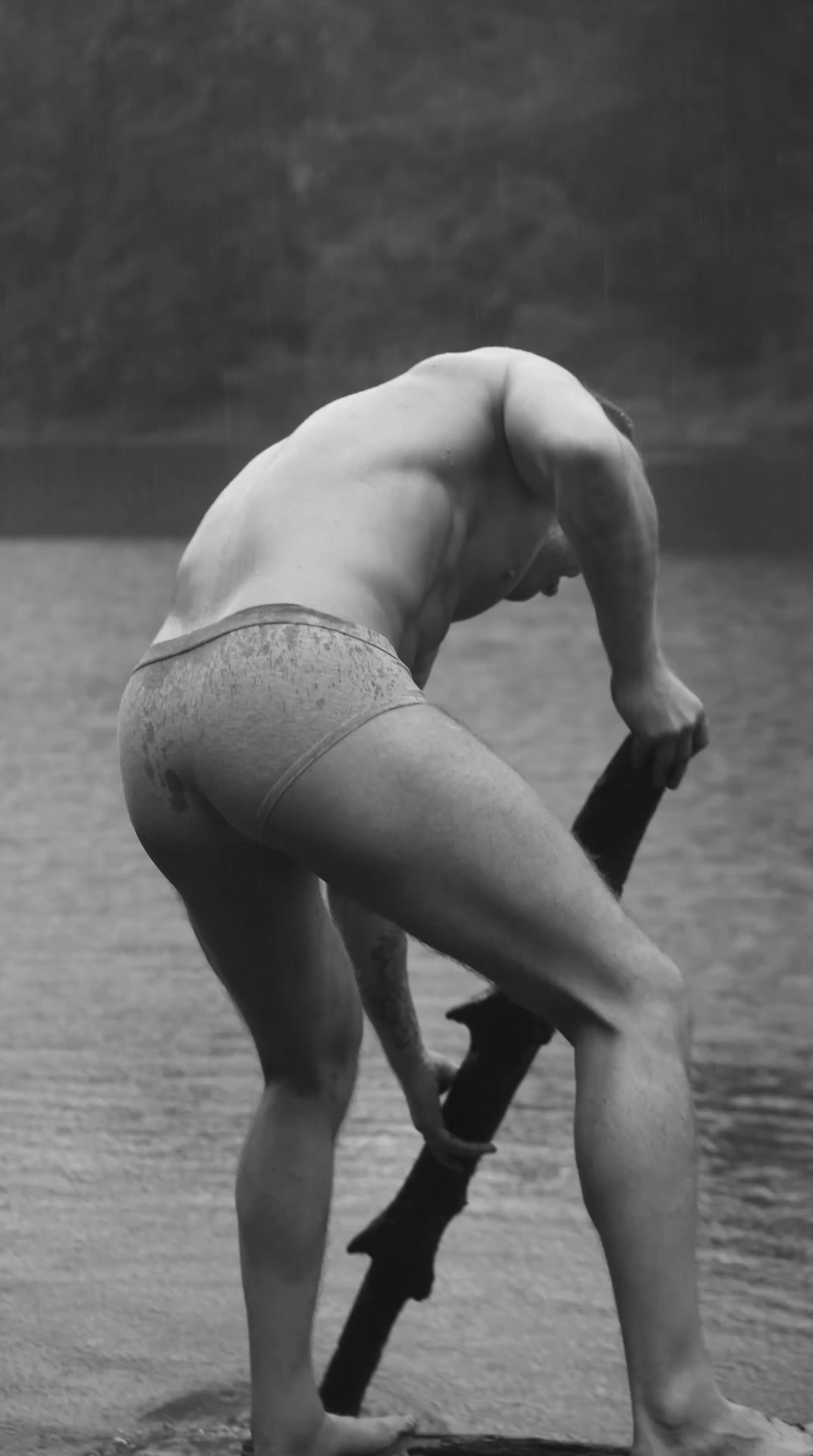 Guy at the lake (no nudity)
