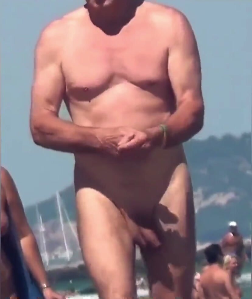 Nude men on the beach
