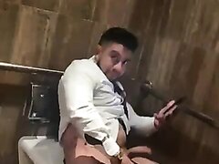 surprising men in the toilet