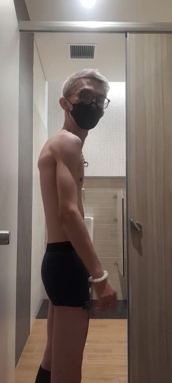Skinny boy showing off - video 2