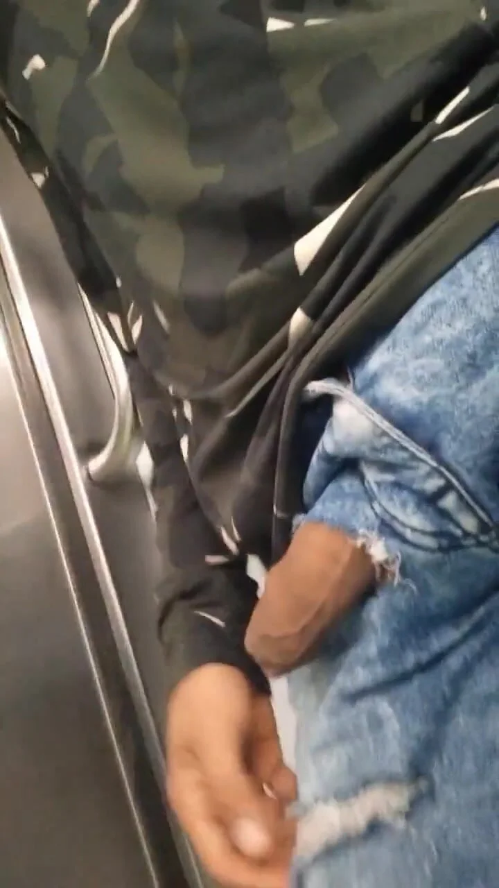 Subway ride with big, veiny cock - ThisVid.com