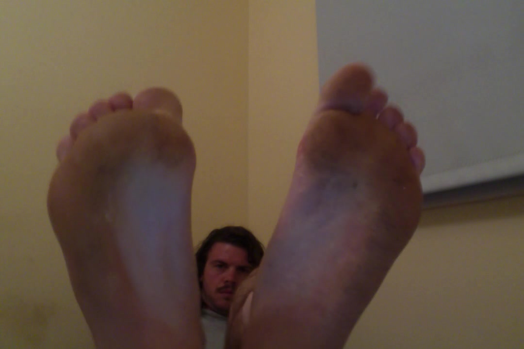 Guy shows his feet - video 7