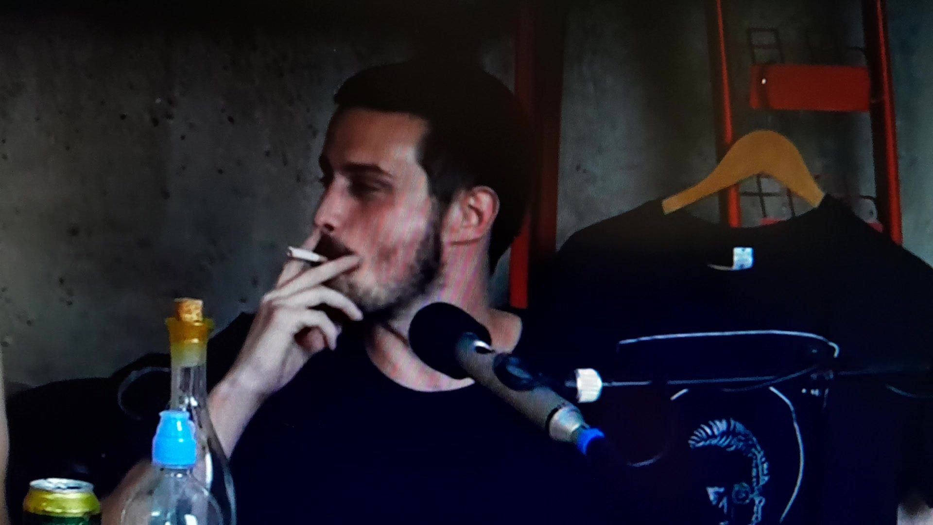 Hot young man smoking - video 2