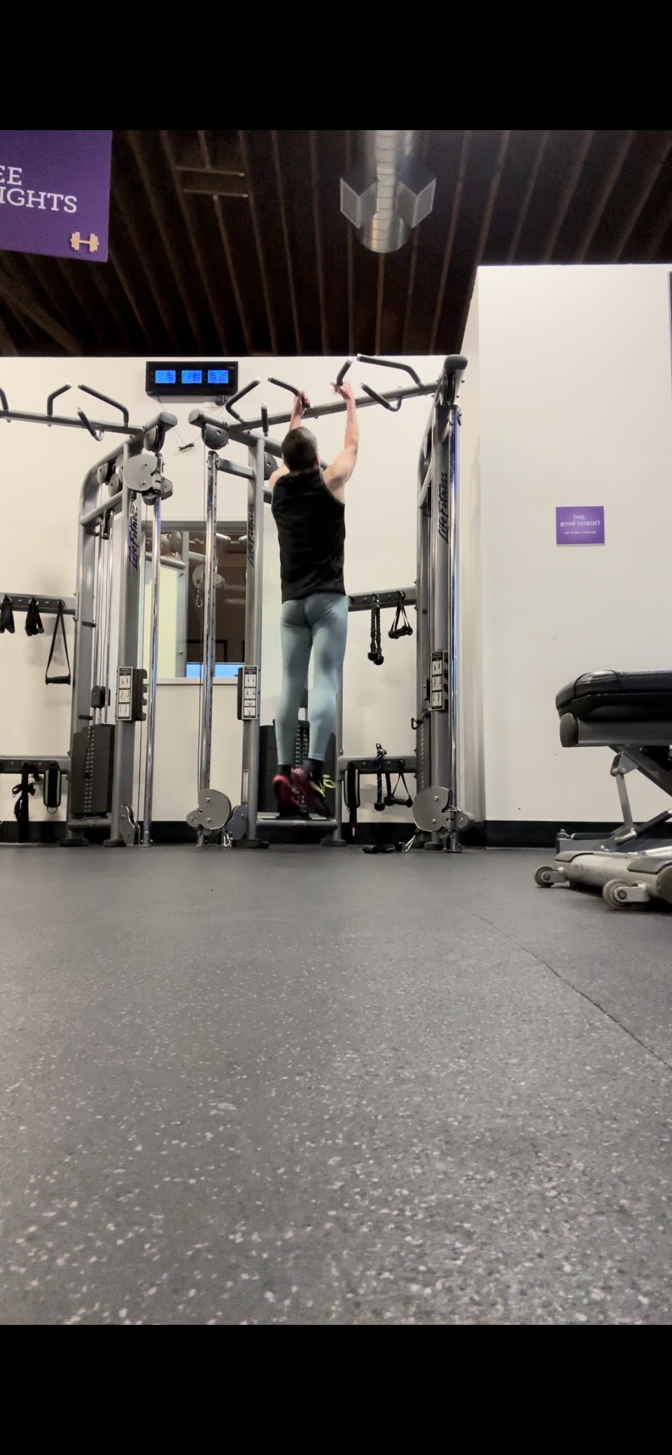 THURSDAY PULLUPS IN BUM SCRUNCH TIGHTS