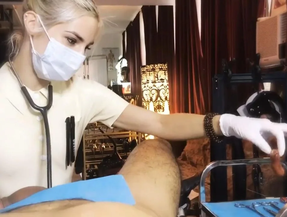 Surgical castrated by a sexy Nurse ThisVid com 