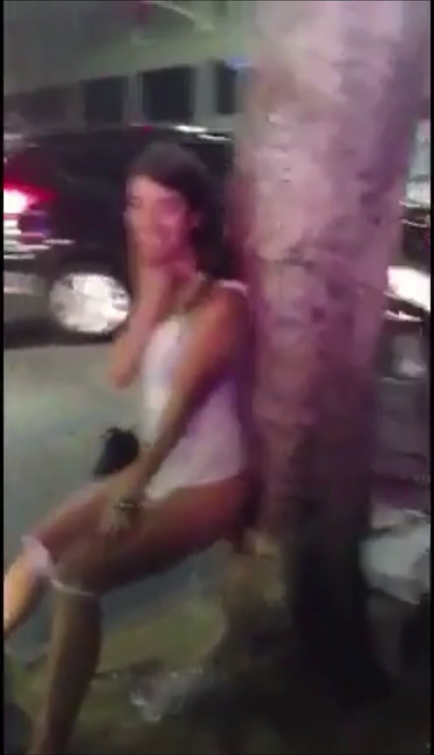 Amateur filmed pissing in public
