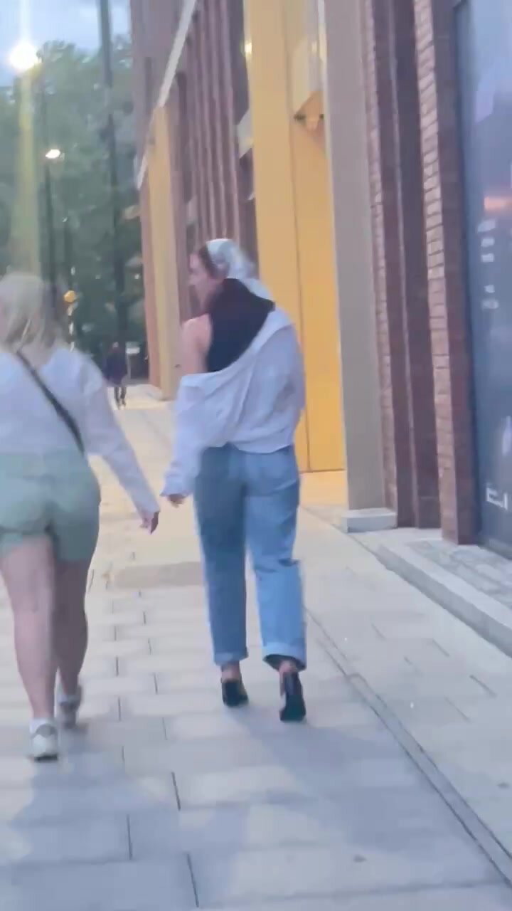 2 pawg asses walking in public