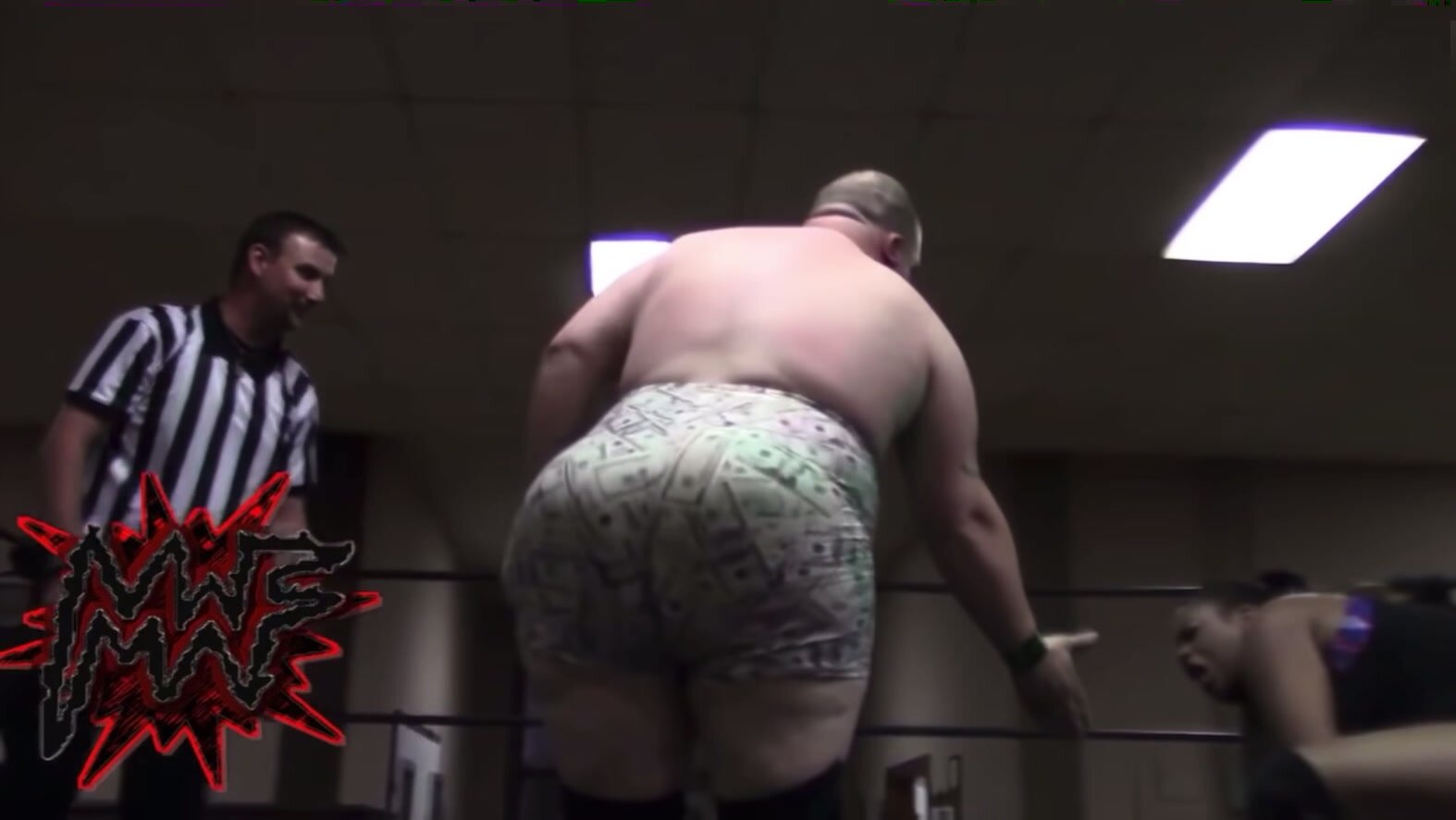 Wrestler dude with massive booty