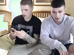TWO STRAIGHT REDNECK STROKING COCK