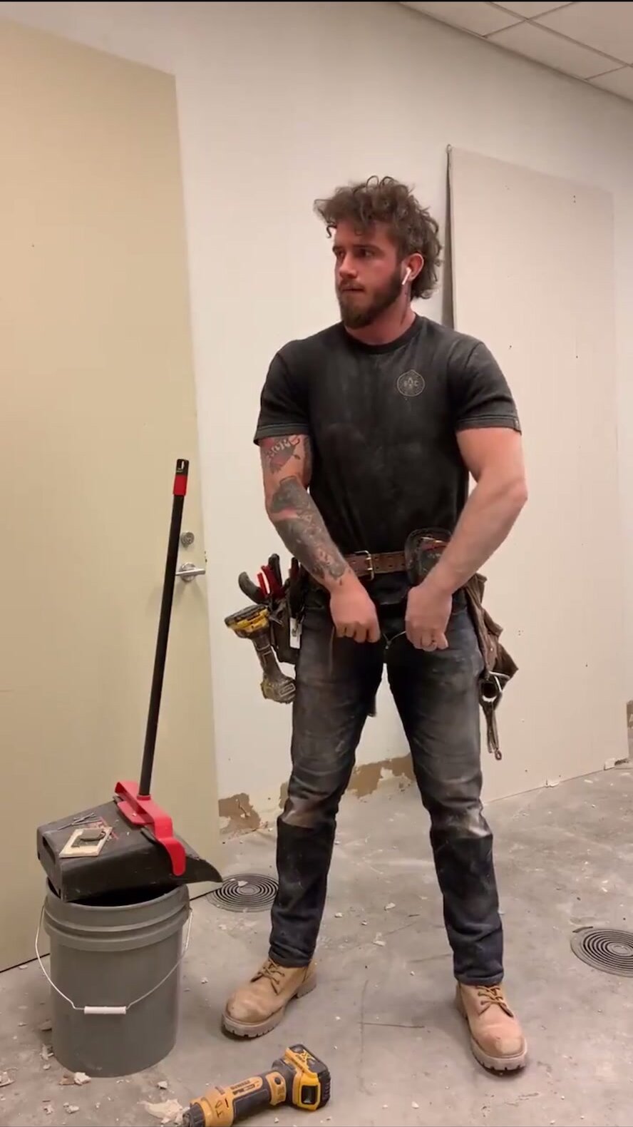Horny construction lad