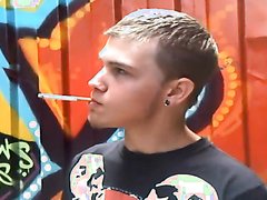 upl79 - hot chav lad smoking cigarette
