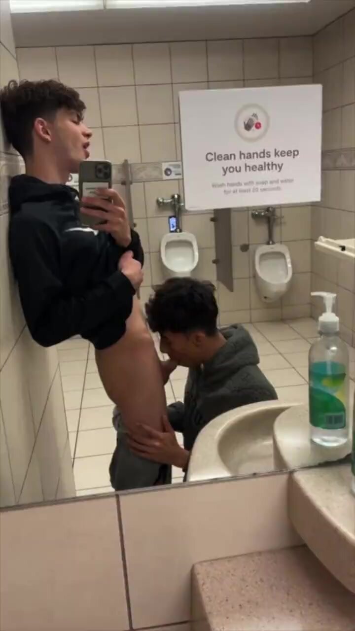 Hot twins bareback fucking restroom