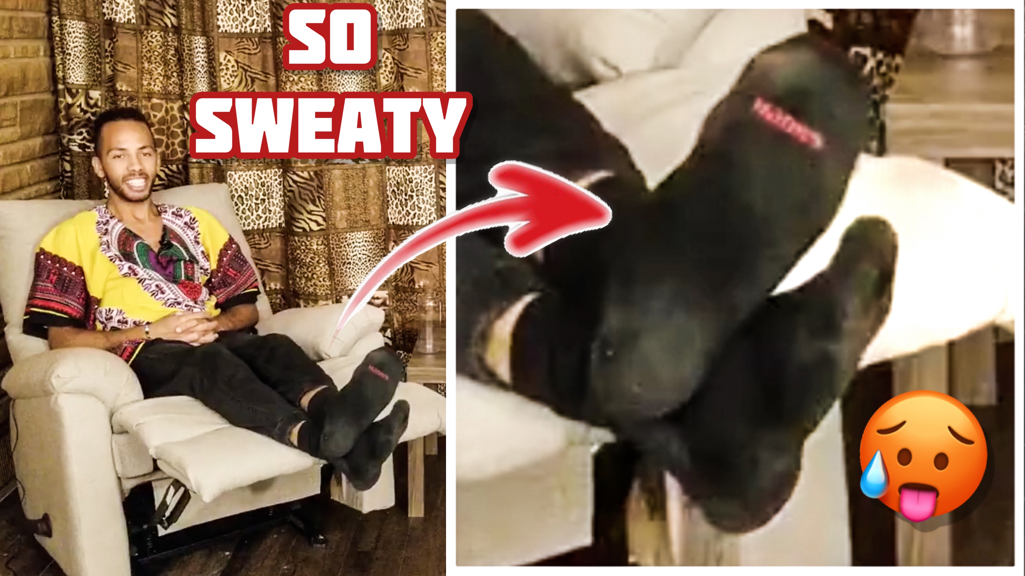 Black MMA Fighter's Sweaty Black Socks (teaser)