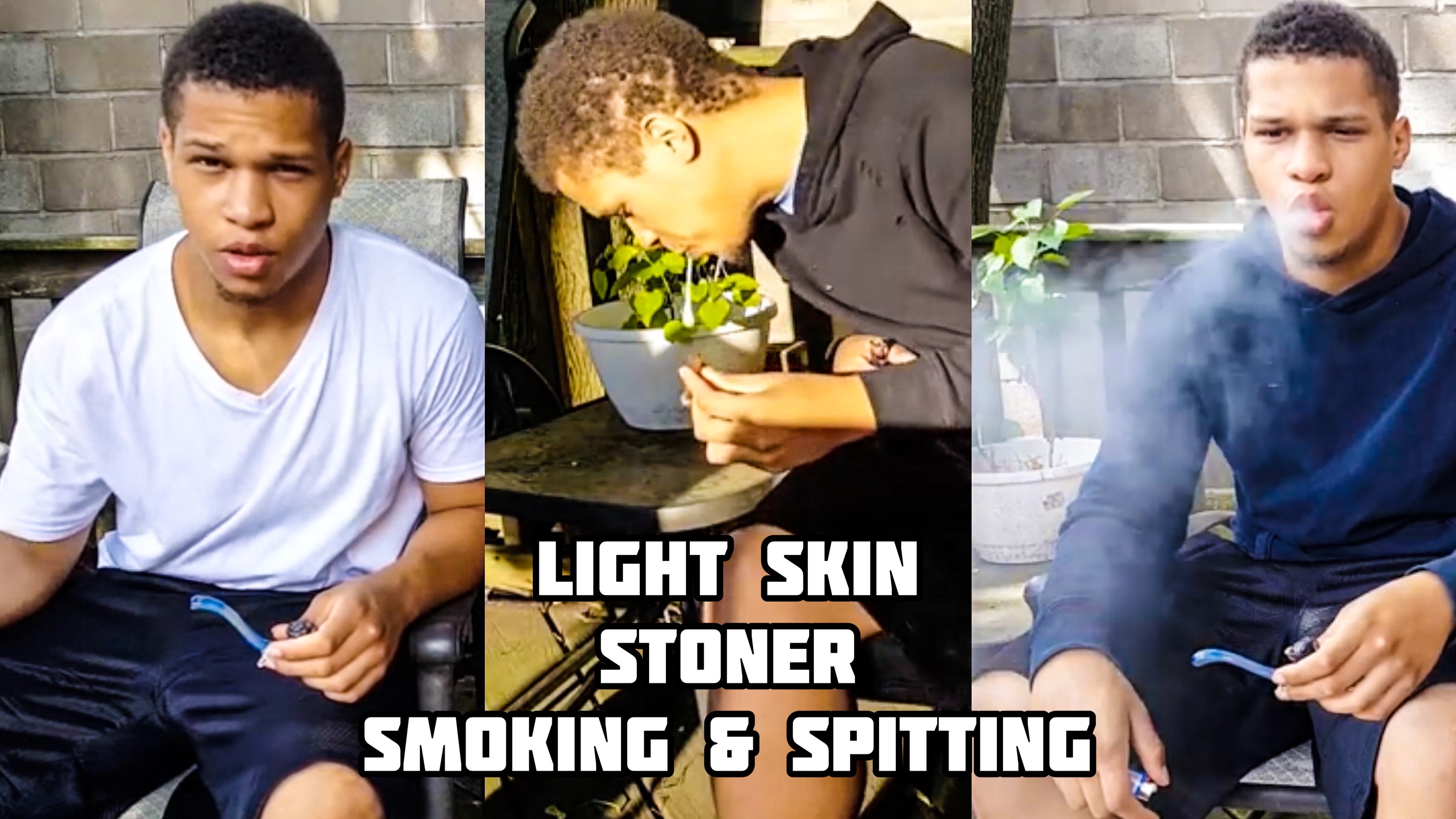 Light Skin Stoner Smoking & Spitting (teaser)