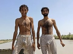 Pakistani mates tease dick prints