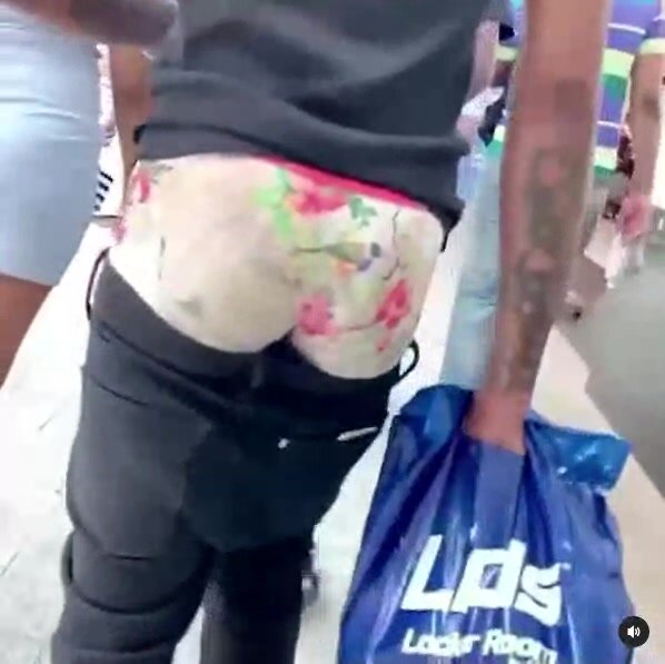 my brother homeboy sagging his fat ass in public