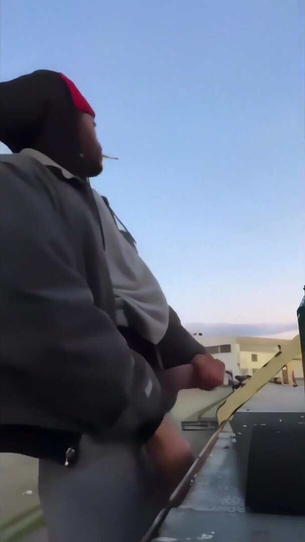 Black Thug Jerks His Dick And Shows His Ass