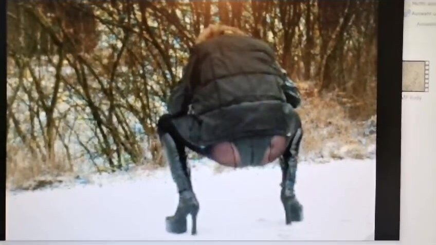 Hot piss in cold snow.