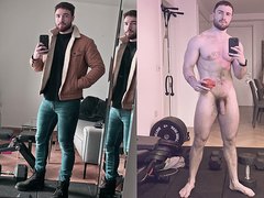 Handsome Stud Jacking Off His Pretty Cock