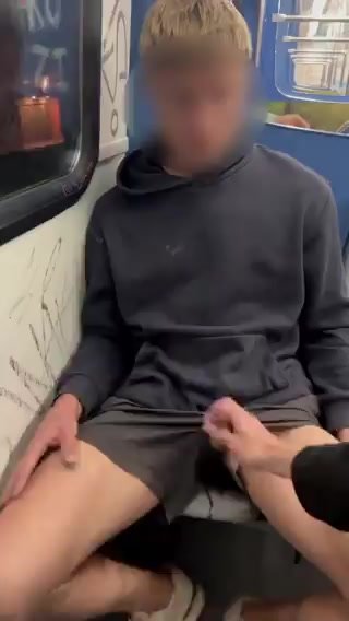 Straight guy bust on train