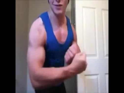 Cocky stud jerks his big dick 1