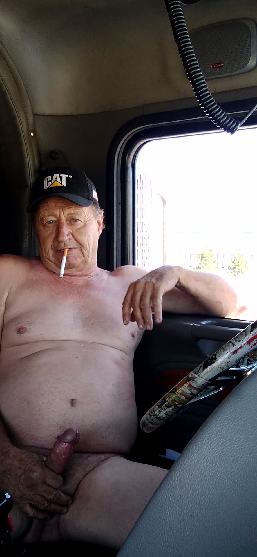 Smokin Strokin Perv Trucker