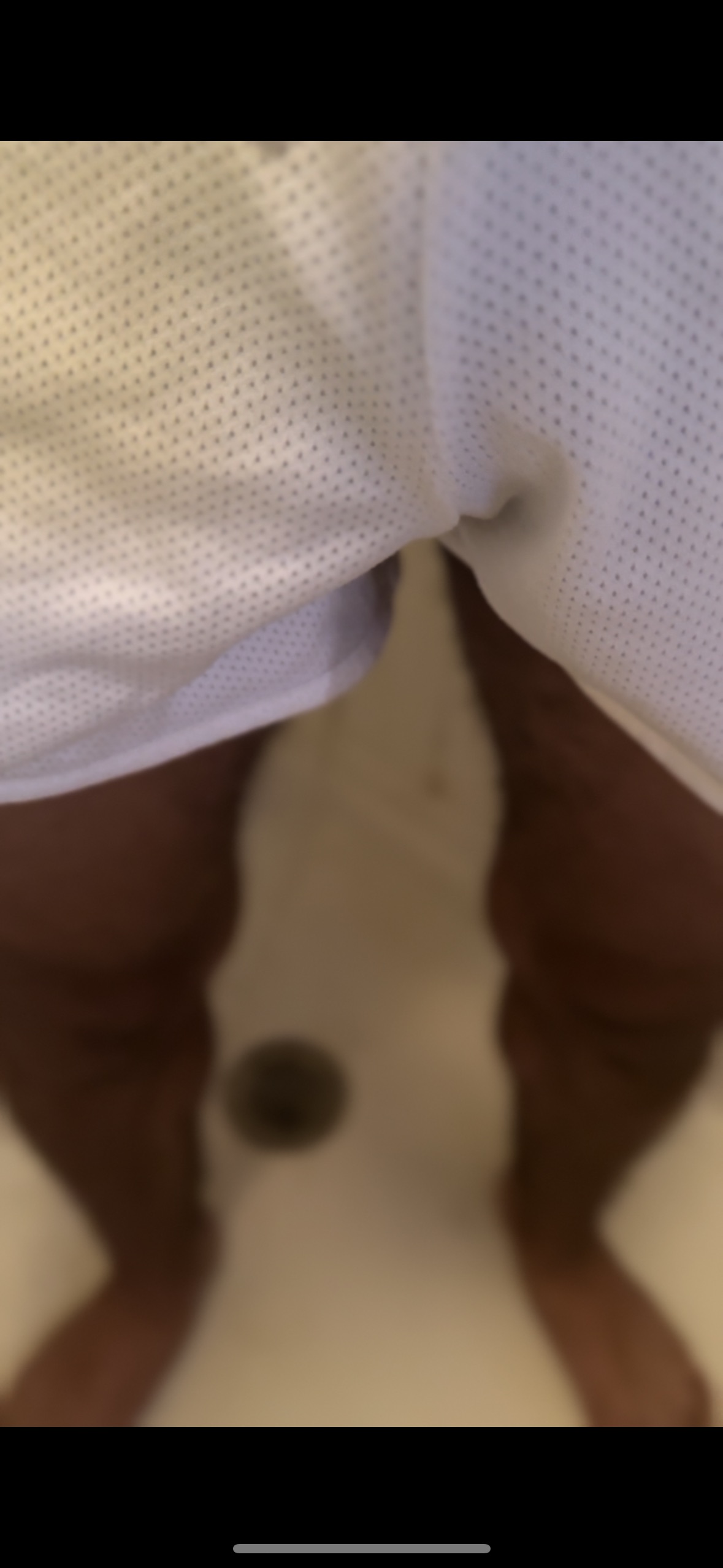 White shorts wetting - video 3